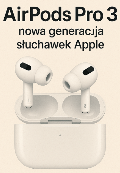 🎧 AirPods Pro 3 – nowa generacja słuchawek Apple z inteligentnym ANC i funkcjami AI