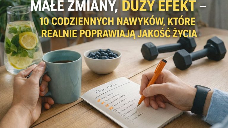 Małe zmiany, duży efekt – 10 codziennych nawyków, które realnie poprawiają jakość życia